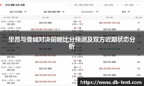 里昂与曼城对决前瞻比分预测及双方近期状态分析